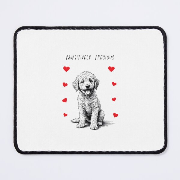 Item preview, Cute Goldendoodle Puppy with Hearts | Adorable Dog Lover Gift designed and sold by Rosaliartbook.