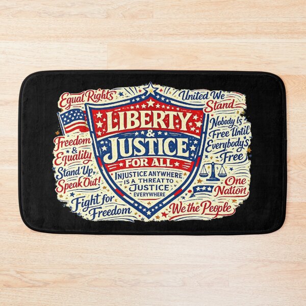 Item preview, ✴️ SHIELD OF DEMOCRACY COLLECTION ✴️ - LIBERITY AND JUSTICE FOR ALL - v2 designed and sold by WheelieGdArt.