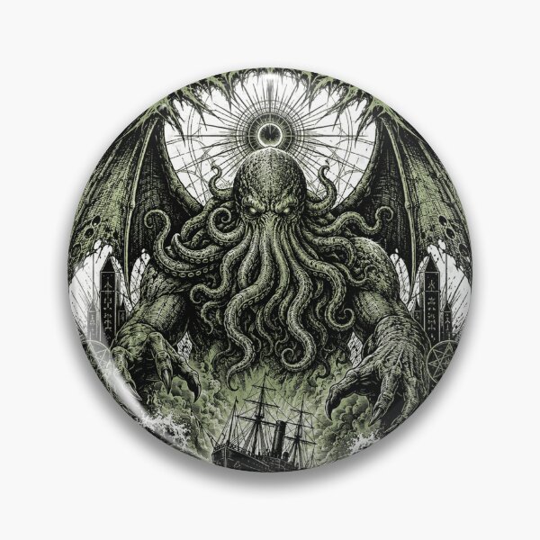 Item preview, Cthulhu - Call of the Old Ones Metal Tee designed and sold by Riah Studio.