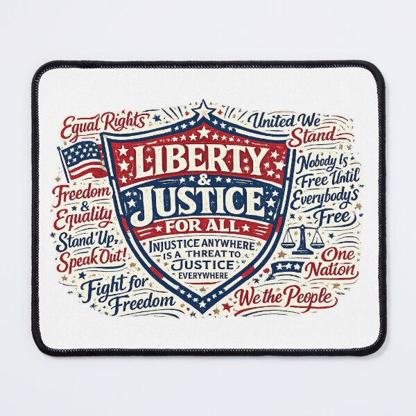 Item preview, ✴️ SHIELD OF DEMOCRACY COLLECTION ✴️ - LIBERITY AND JUSTICE FOR ALL - v1 designed and sold by WheelieGdArt.
