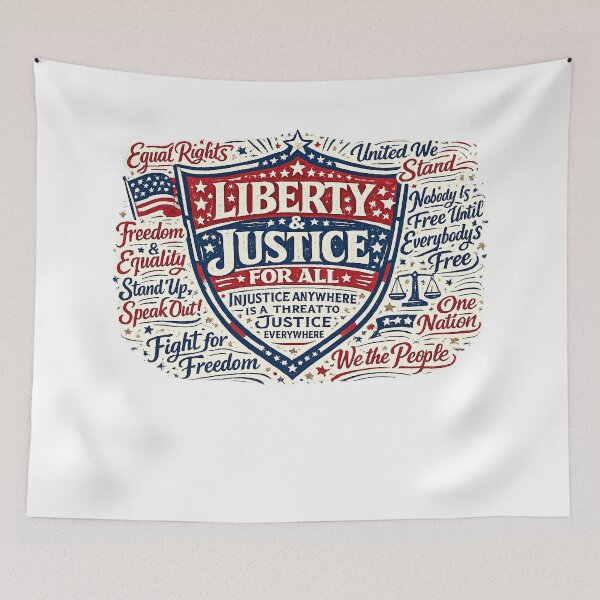 Item preview, ✴️ SHIELD OF DEMOCRACY COLLECTION ✴️ - LIBERITY AND JUSTICE FOR ALL - v1 designed and sold by WheelieGdArt.