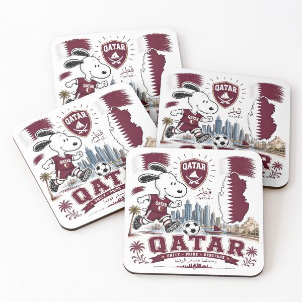 Item preview, Snoopy Qatar Team World Cup 2026 designed and sold by Har-vee.