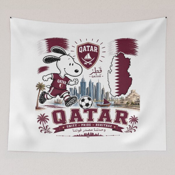 Item preview, Snoopy Qatar Team World Cup 2026 designed and sold by Har-vee.