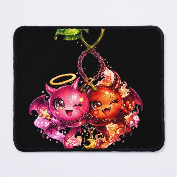 Item preview, Neon Cherry Monster Creepy Cute Art designed and sold by ChaEmm_Studio.