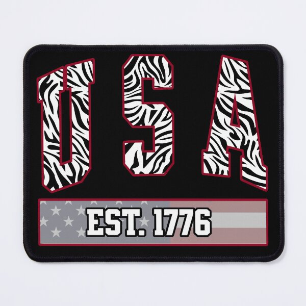 Item preview, USA Est 1776 Zebra Print Varsity Patriotic Design designed and sold by DjFreeq.