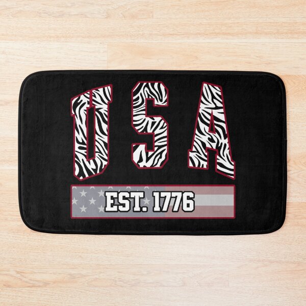 Item preview, USA Est 1776 Zebra Print Varsity Patriotic Design designed and sold by DjFreeq.