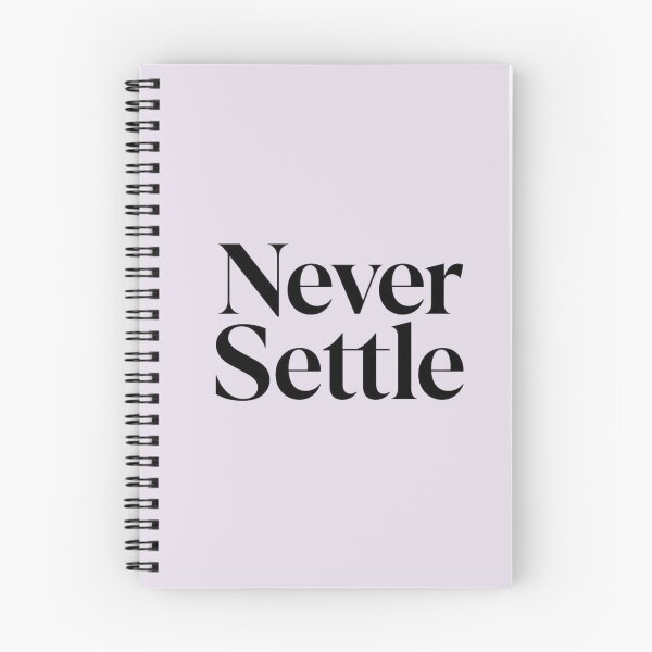 Item preview, Never Settle Motivational Typography Design | Inspirational Quote Minimalist Aesthetic Sticker designed and sold by Sanika arts .
