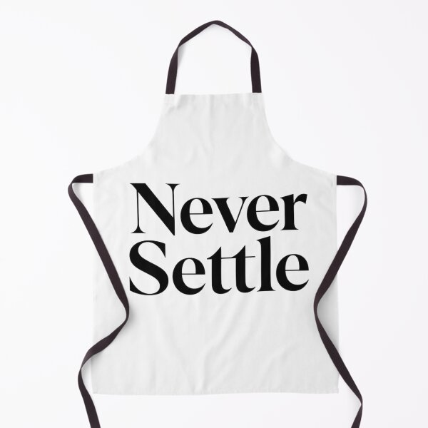Item preview, Never Settle Motivational Typography Design | Inspirational Quote Minimalist Aesthetic Sticker designed and sold by Sanika arts .