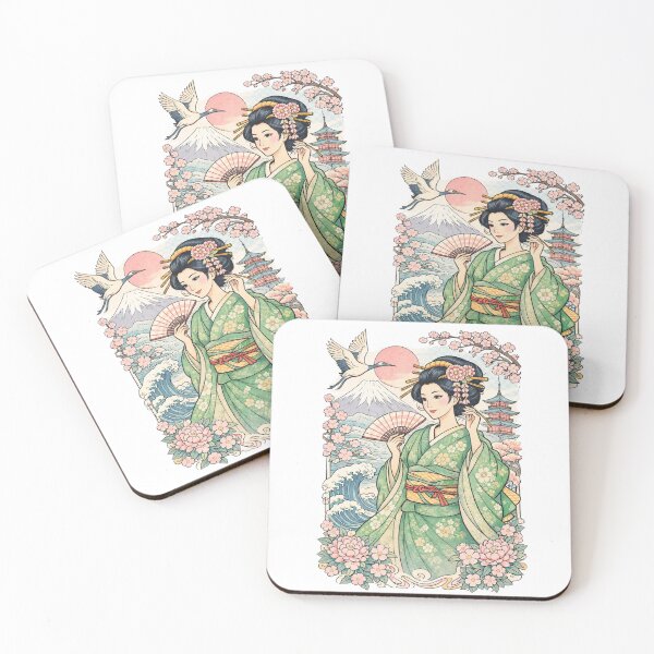 Item preview, Japanese Elegance – Emerald Serenity designed and sold by Japan Design Villa725.