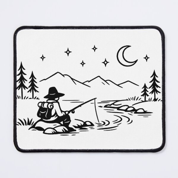 Item preview, Mountain Horizon Adventure Minimalist Landscape Art designed and sold by myforestfog.