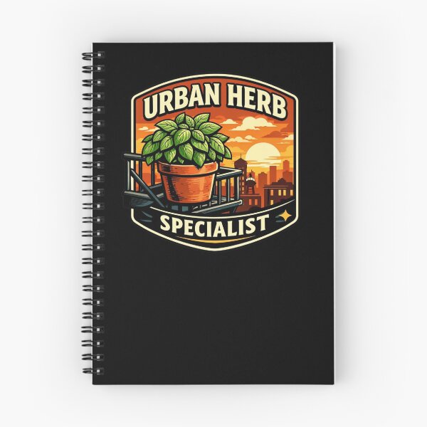 Item preview, Urban Herb Specialist – City Basil Sunset Badge designed and sold by Timeless Junction.