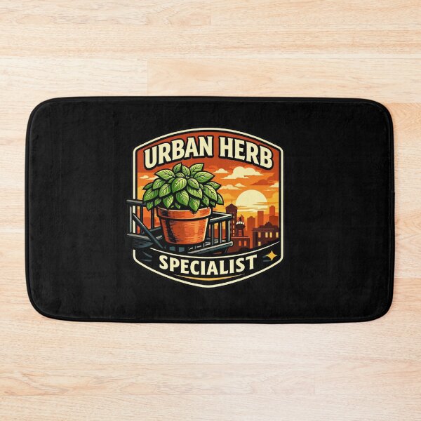 Item preview, Urban Herb Specialist – City Basil Sunset Badge designed and sold by Timeless Junction.
