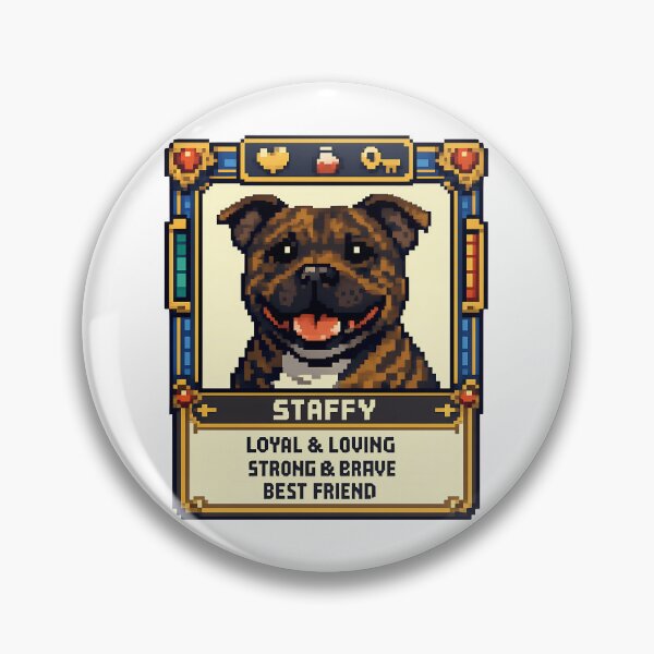 Item preview, Staffy Trading Card designed and sold by BestFriendTees.