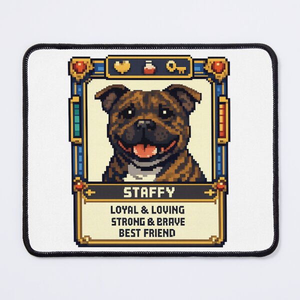 Item preview, Staffy Trading Card designed and sold by BestFriendTees.
