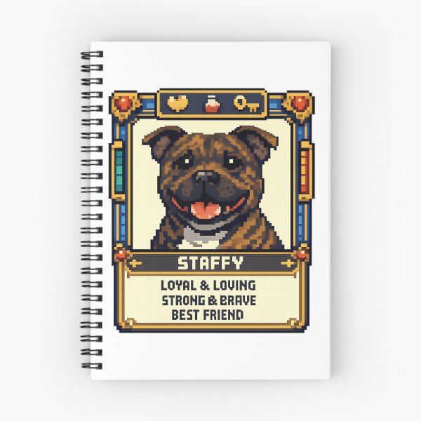 Item preview, Staffy Trading Card designed and sold by BestFriendTees.