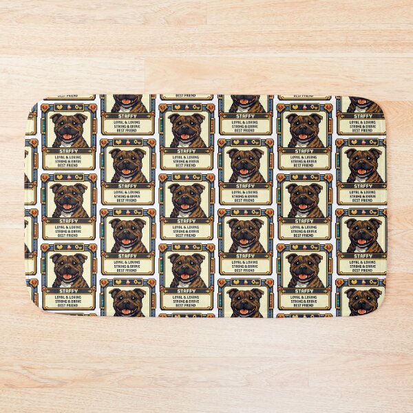 Item preview, Staffy Trading Card designed and sold by BestFriendTees.