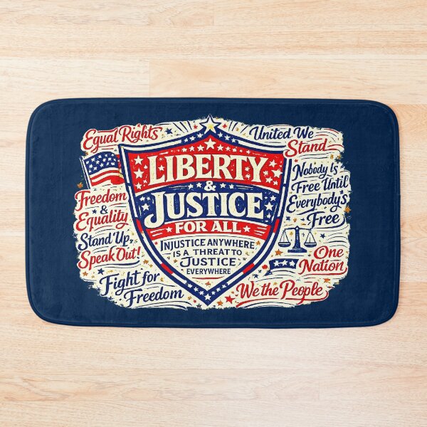 Item preview, ✴️ SHIELD OF DEMOCRACY COLLECTION ✴️ - LIBERITY AND JUSTICE FOR ALL - v3 designed and sold by WheelieGdArt.