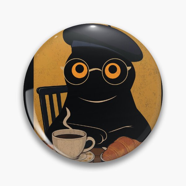 Item preview, Bonjour Mon Amour Black Cat French Cafe designed and sold by PurrfectHome.