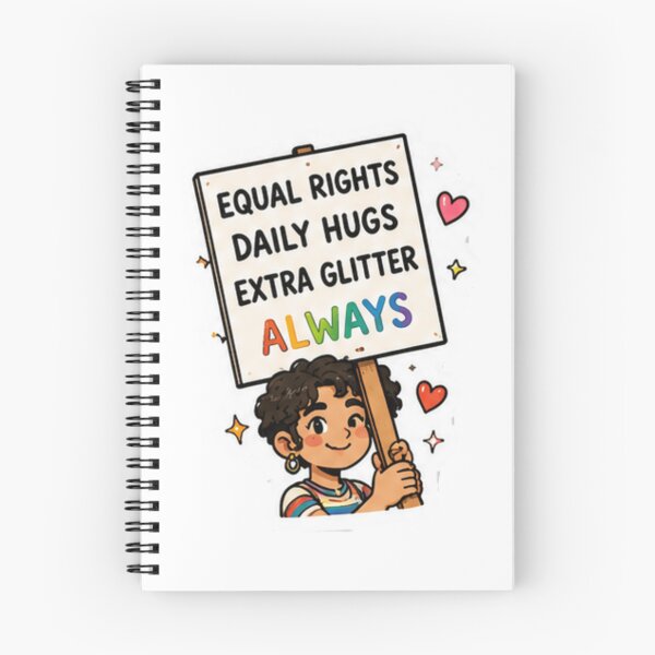 Item preview, Equal Rights Daily Hugs Extra Glitter Always Pride designed and sold by Pixanova.