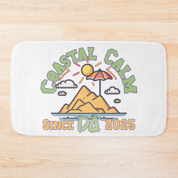 Item preview, Coastal Calm Vintage Varsity Retro Beach Island Parasol Summer Streetwear Graphic designed and sold by DesignArtist.ia.