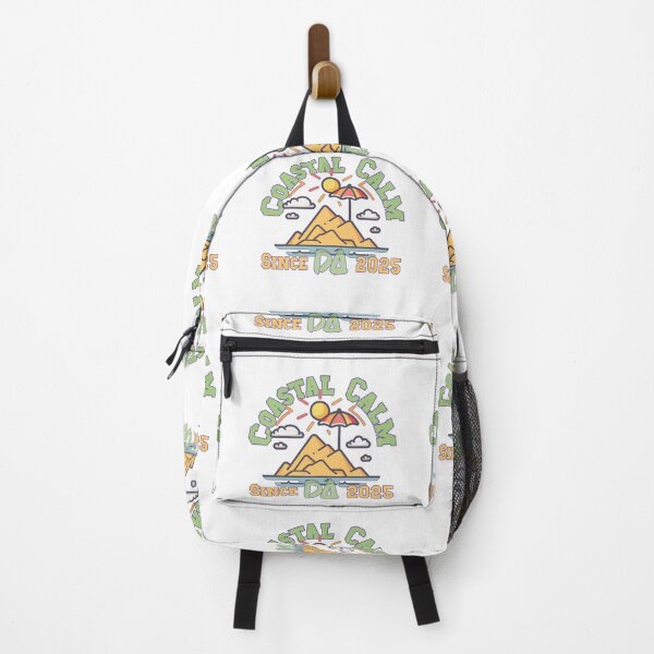 Item preview, Coastal Calm Vintage Varsity Retro Beach Island Parasol Summer Streetwear Graphic designed and sold by DesignArtist.ia.