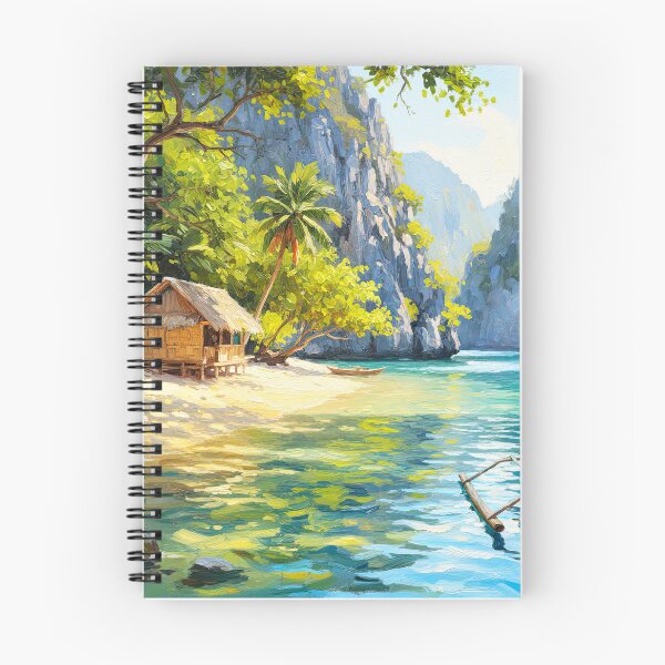 Item preview, El Nido Hidden Lagoon — Palawan Philippine Tropical Oil Painting Art designed and sold by Francis & May.