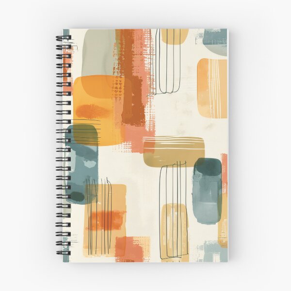 Item preview, Mid-Century Line Art Modern Abstract - Vintage Earth Tone - Retro Modernist Pattern designed and sold by GrinGalore.