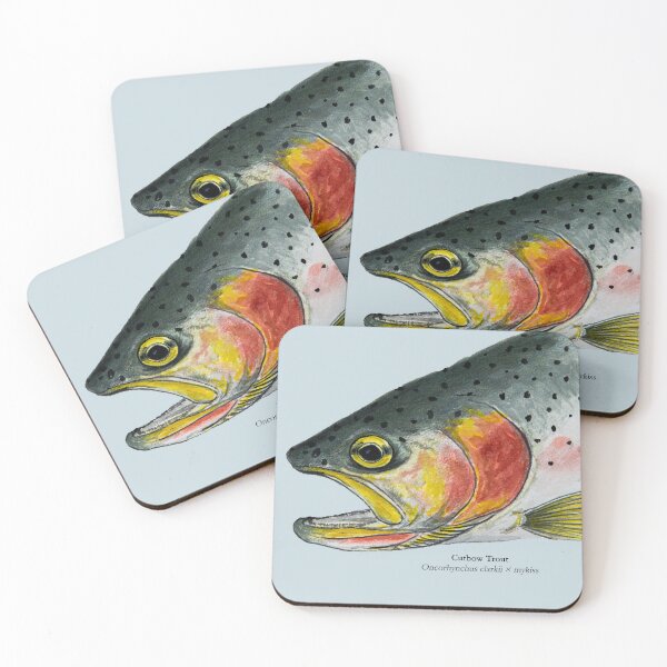 Item preview, Cutbow Trout Painting designed and sold by Stephen Emms.