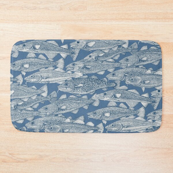 Item preview, Atlantic cod cobalt denim designed and sold by scrummy.