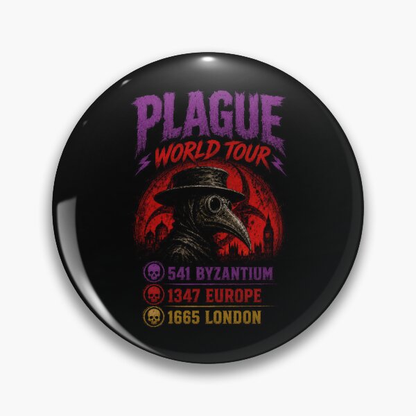 Item preview, Plague World Tour Historical Dark Humor designed and sold by Retr0Tshirts.