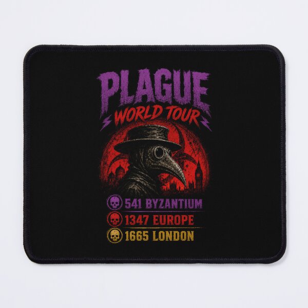 Item preview, Plague World Tour Historical Dark Humor designed and sold by Retr0Tshirts.