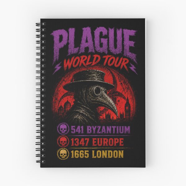 Item preview, Plague World Tour Historical Dark Humor designed and sold by Retr0Tshirts.
