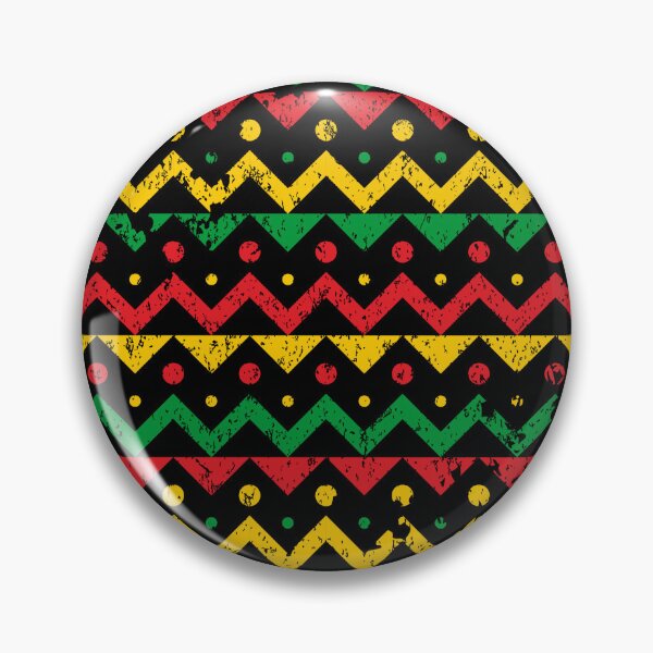 Item preview, Rasta Chevron Zigzag Grunge Pattern Red Gold Green Black Reggae Culture Graphic T-Shirt designed and sold by DERA RAY.