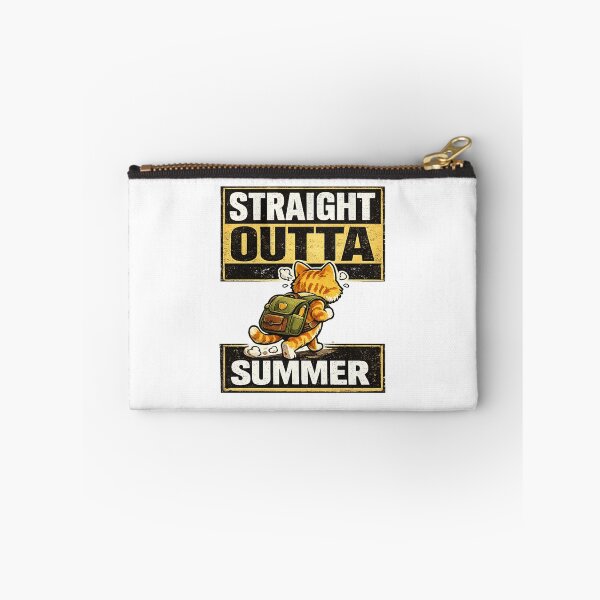Item preview, Straight Outta Summer Funny Back To School Cat Student Design designed and sold by mansourhamid.