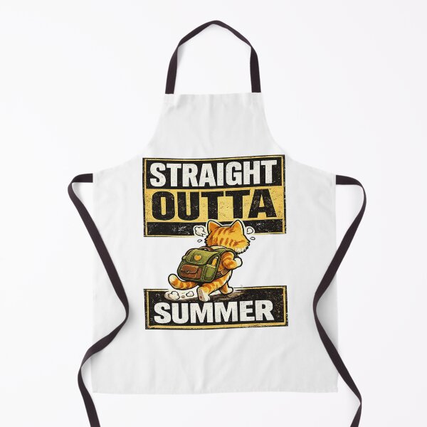 Item preview, Straight Outta Summer Funny Back To School Cat Student Design designed and sold by mansourhamid.