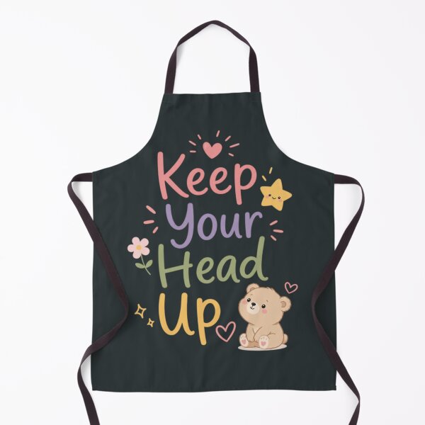 Item preview, Keep Your Head Up Cute Motivational Quote Design | Kawaii Bear Positive Mindset Sticker designed and sold by Sanika arts .