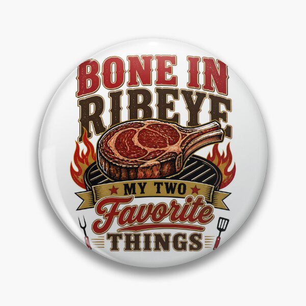 Item preview, Bone In Ribeye My Two Favorite Things Funny Steak Lover BBQ Grilling T-Shirt designed and sold by ShopOnTheTopp.