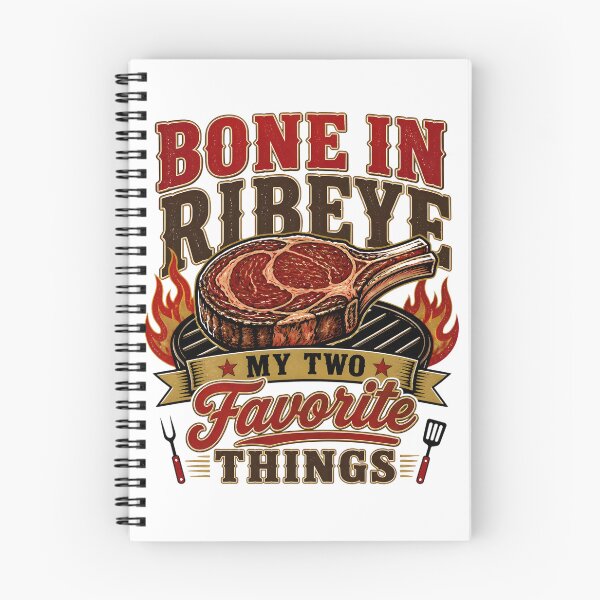 Item preview, Bone In Ribeye My Two Favorite Things Funny Steak Lover BBQ Grilling T-Shirt designed and sold by ShopOnTheTopp.