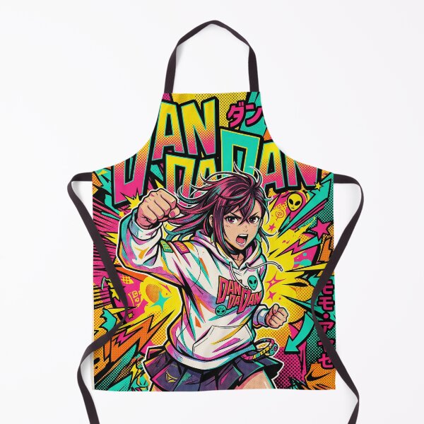 Item preview, Dandadan Momo Ayase Pop Art Anime - Retro Neon Sci-Fi Manga designed and sold by MCHDesignST.