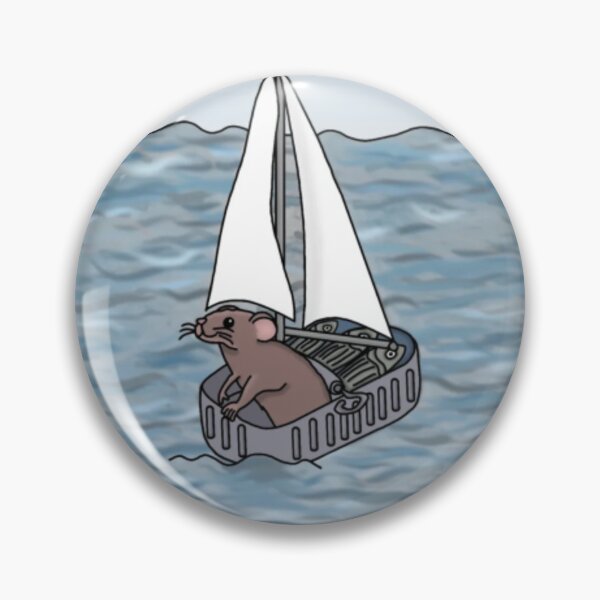 Item preview, Mouse Sailing Cute Sailor Animal Leaf Boat designed and sold by Rintampoi.
