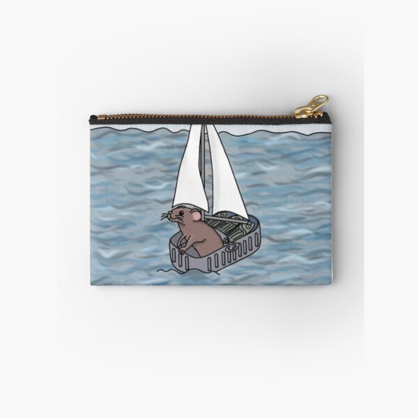 Item preview, Mouse Sailing Cute Sailor Animal Leaf Boat designed and sold by Rintampoi.