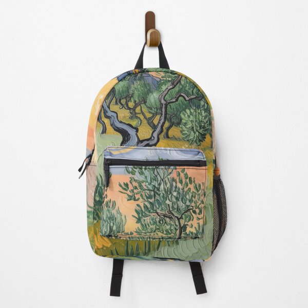 Item preview, Olive Grove at Sunset – Van Gogh Inspired Impressionist Landscape Wall Art designed and sold by Tamas Das.