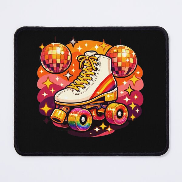 Item preview, Retro Roller Disco – 70s Rainbow Skate Badge designed and sold by Timeless Junction.