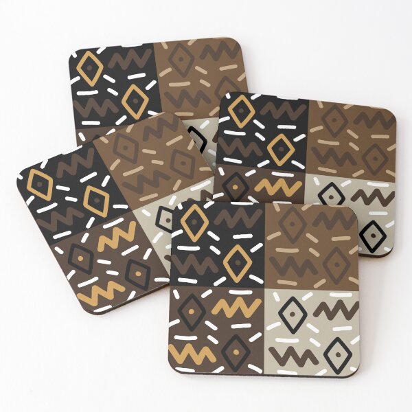 Item preview, Traditional African Bogolan Mudcloth Pattern designed and sold by Wolagno.