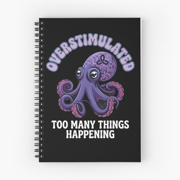 Item preview, Overstimulated Octopus T-Shirt & Sticker – Too Many Things Happening Funny Octopus Meme designed and sold by ZyxDes.
