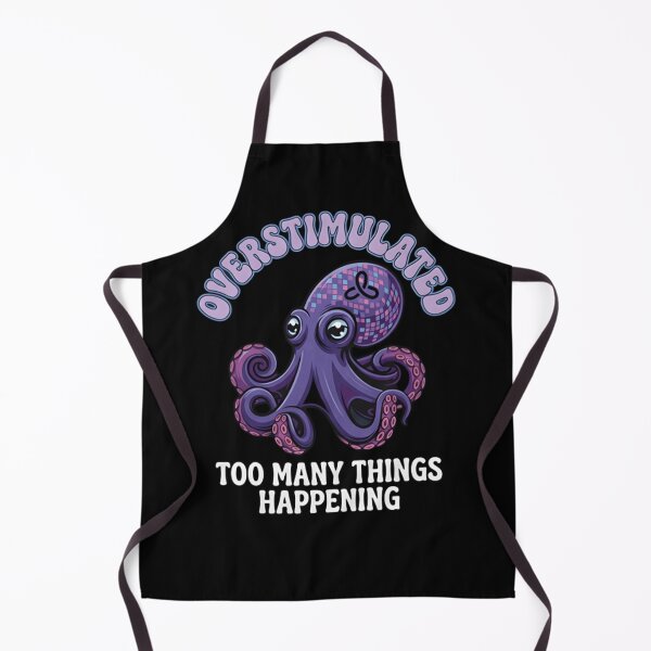 Item preview, Overstimulated Octopus T-Shirt & Sticker – Too Many Things Happening Funny Octopus Meme designed and sold by ZyxDes.