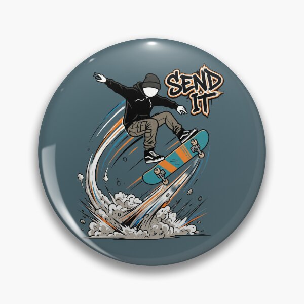 Item preview, Send It Skateboard Stickman Streetwear Graphic designed and sold by Chroma Dreams .