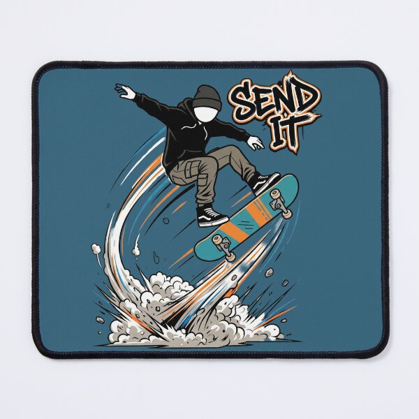 Item preview, Send It Skateboard Stickman Streetwear Graphic designed and sold by Chroma Dreams .