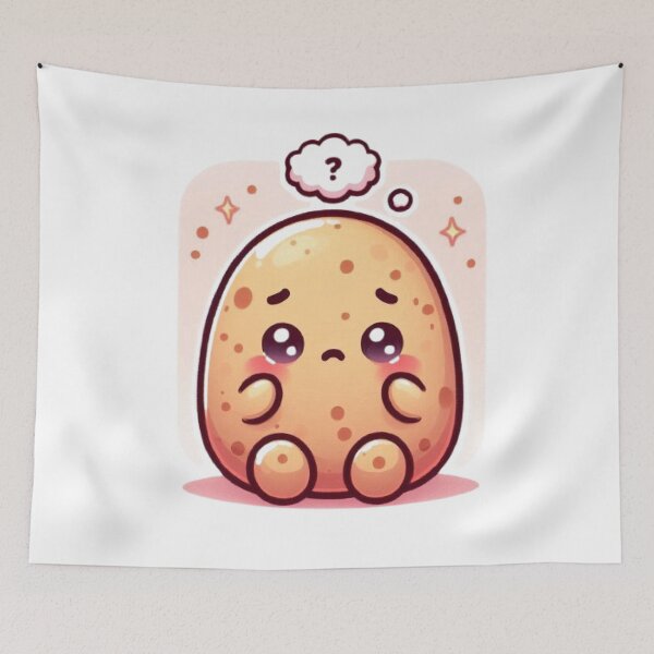 Item preview, Overthinking Potato | Cute Introvert Aesthetic T-Shirt designed and sold by vigzhifushions.