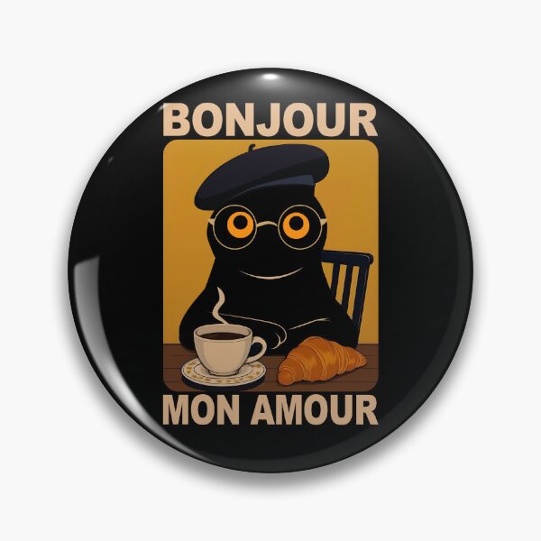 Item preview, Bonjour Mon Amour Cat designed and sold by PurrfectHome.